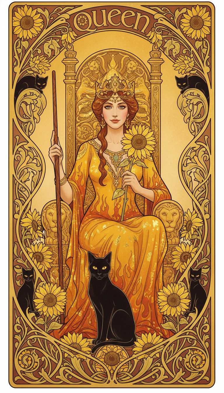 Queen of Wands tarot card